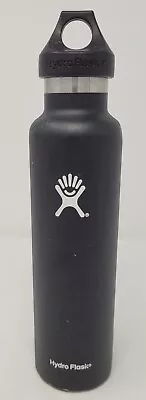 Hydro Flask Insulated Water Bottle 24 Oz Black Standard Mouth Stainless Steel • $14.99