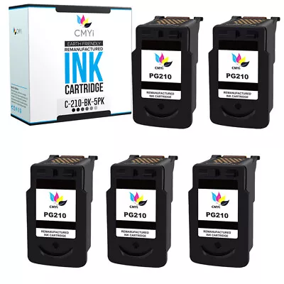 Compatible Canon Ink 210 Cartridges 5PK For Canon PIXMA IP2700 MP240 MP490 • $48.99