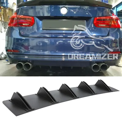 For 3 Series F30 E92 E90 E46 E36 Rear Bumper Diffuser Spoiler Splitter 10 Fins • $39.04