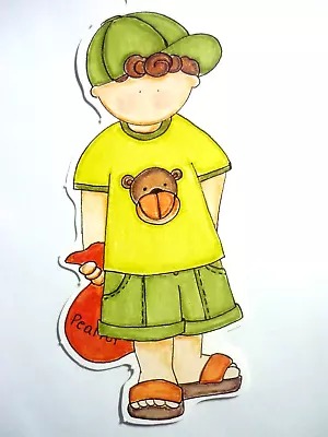 Zoo Boy Bag Peanuts RETIRED 2005 My Mind's Eye Die Cut • $1.69