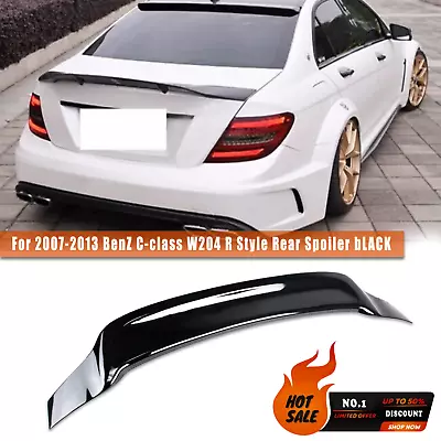 For 07-13 Mercedes Benz W204 4dr Coupe R Style Gloss Black Kick Trunk Spoiler • $71.99