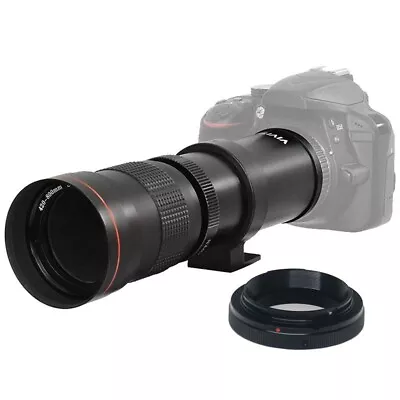 Vivitar 420-800mm F/8.3 Telephoto Zoom Lens With T-Mount For Canon DSLR Cameras • $76.99