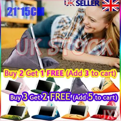 Soft Pillow Lap Stand For IPad Holder Tablet Multi-Angle Phone Cushion Laptop UK • £6.33