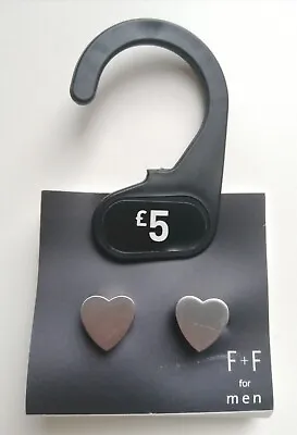 £4 • Buy Heart Shape Women Or Mens Cufflinks  Unwanted Gift Tesco F&F Range Unused