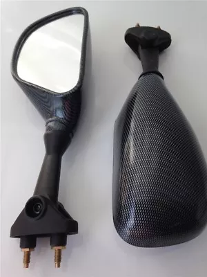 $28.50 • Buy Carbon Fiber Racing Mirrors For 2003-2004 Kawasaki ZX-6RR ZX-6R 636