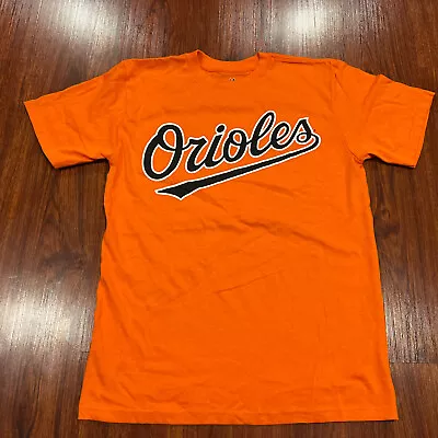 Majestic Youth Baltimore Orioles Orange Jersey Shirt Large L Baseball MLB Boys • $5