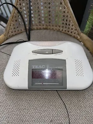 Teac White Clock Radio Alarm Works Great AM/FM White CRX-31 • $25