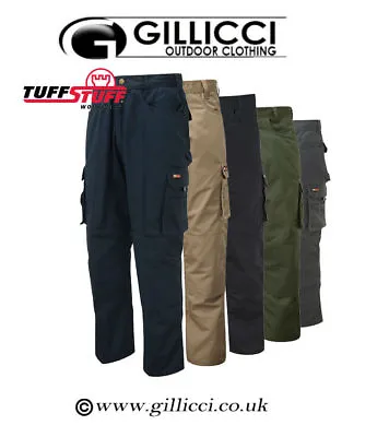 £27.49 • Buy Mens Tuff Stuff Pro Heavy Duty Work Workwear Cargo Trousers Knee Pad Pockets 