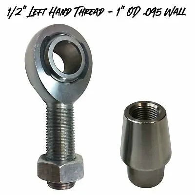 LEFT 1/2  Chromoly Heim Joint & Steel Weld Bung Rod End 1  OD .095  Wall Tube • $21.99