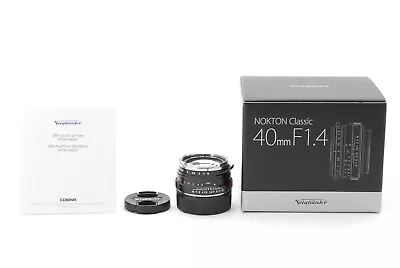 Top Mint Voigtlander Nokton Classic 40mm F/1.4 MC VM Lens For Leica M From Japan • $329.99