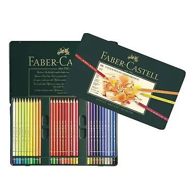 Faber-Castell Polychromos Artists Color Pencils Tin Of 60 Colors • $78.99