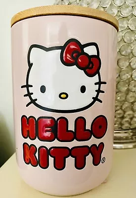 New Sanrio Hello Kitty Pink Canister Cookie Snack Jar • $19.99