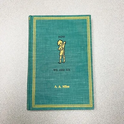 $14 • Buy NOW WE ARE SIX A.A. Milne 1961 Edition Dutton Green Cloth Hardcover (Rb69)