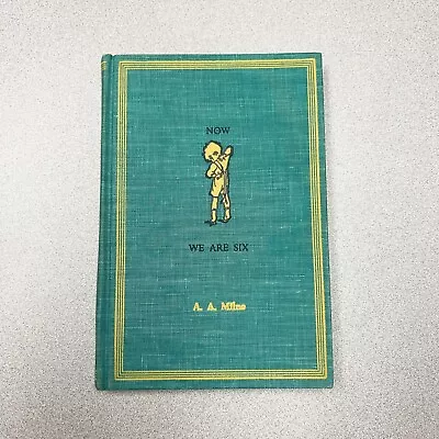 $14 • Buy NOW WE ARE SIX A.A. Milne 1961 Edition Dutton Green Cloth Hardcover (Rb69)