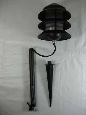 NOS Malibu LT 13 12 Volt 7 Watt 3 Tier Black Metal Landscape Garden Light • $26.07