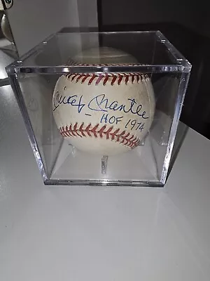Mickey Mantle Signed Baseball Inscribed HOF 1974! JSA!! LOA!! • $3000