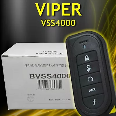 Viper Vss4000 Remote Start And Keyless Entry System *** Refurbished *** Bvss4000 • $33.33