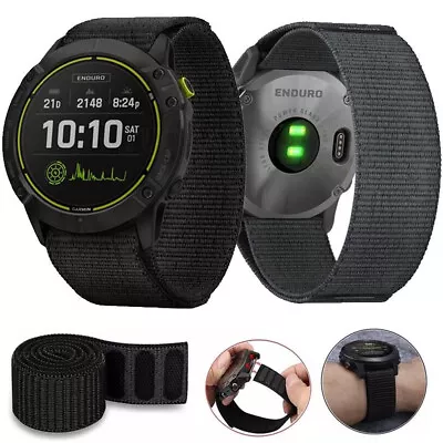 Hook Loop Nylon Band Strap For Garmin Fenix 5S/6/6X/6S 5/5X Plus/7/7X Epix Gen 2 • $9.99