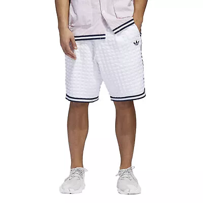 Adidas Originals Men's Checkered Shorts - White • $55