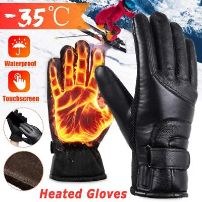 USB Heated Gloves Waterproof Hand Warm Touchscreen Skiing Gloves For Men • $9.99