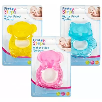 £3.30 • Buy Baby Teether Teething Ring Water Filled BPA Free Soothe Sore Gums Boys & Girls