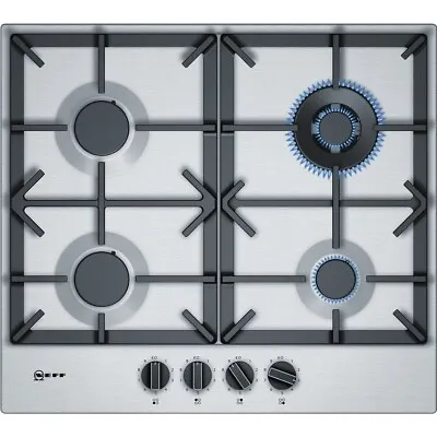 Graded Neff T26DS59N0 60cm Stainless Steel 4 Burner Gas Hob (B-46313) RRP £459 • £449