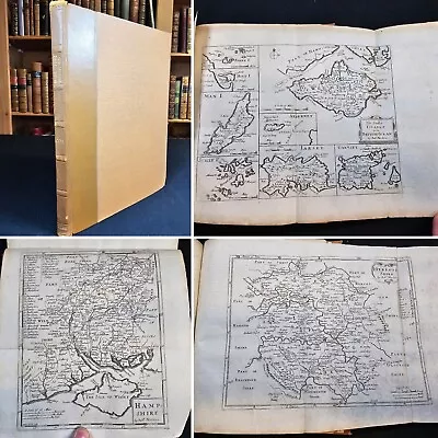 1720 Cox Magna Britannia Et Hibernia Extracted Work HEREFORDSHIRE Hampshire MAPS • £135