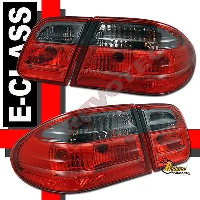 1996-2002 Mercedes Benz E Class W210 E300 E430 E320 E420 Red Smoke Tail Lights • $113