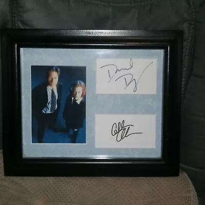 X-Files Mulder & Scully Autographed Signed Frame Photo NO COA • $49