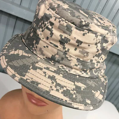 Military Digital Camo Army Patrol Cap Hat 7 1/4 With Protractor • $19.55