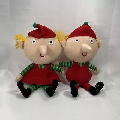 2 Hanna Andersson Christmas Super Cute Elf Plush Stuffed 11  He And She • $49.99