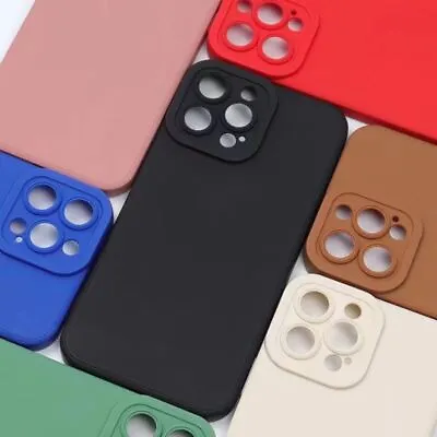 £3.99 • Buy Case For IPhone 11 Pro Max 14Pro 8 7  SE 2022  Shockproof Silicone Cover Colours