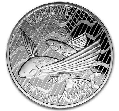 2020 Australia Tokelau Flying Fish Hahave $5 1 Oz .999 Silver In Capsule • $49.95