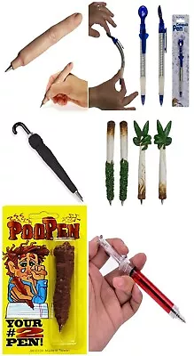 £3.89 • Buy Funny Shaped Pen Joke Unusual Mens Childrens Novelty Womens Birthday Present