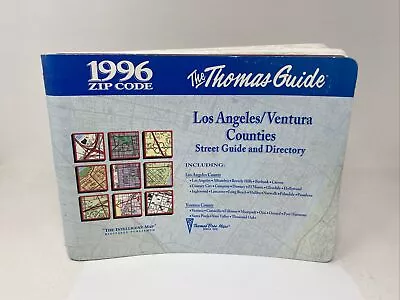 Los Angeles-Ventura Counties Vintage Street Guide And Directory 1996 Zip Code... • $74.99