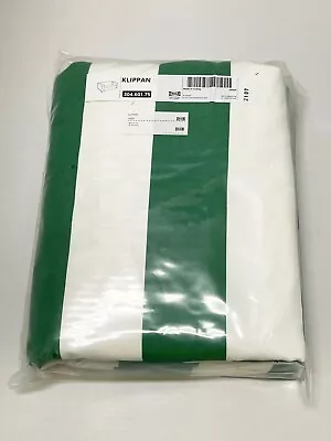 Ikea KLIPPAN Loveseat Sofa COVER ONLY Radbyn Green/white 304.601.75 - NEW • £62.66