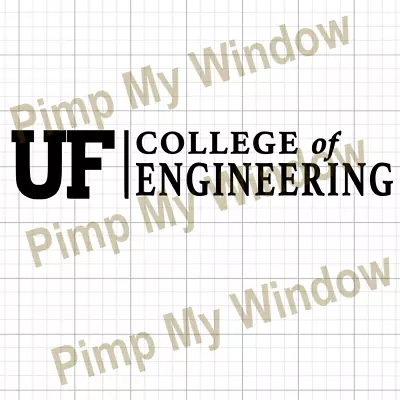 UF University Of Florida College Engineering Multisurface Vinyl Window Car Decal • $16.50