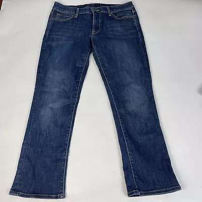 Vince Crop Baby Bell Aurora Denim Jeans Women's Size 29 Medium Rise Medium Wash • $12