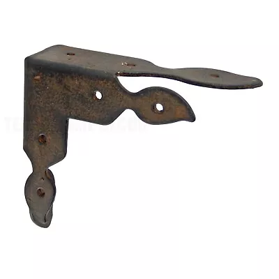 Rustic Brown Flourish Furniture Table Metal Corner Accent Brace Antique Style • $15.95