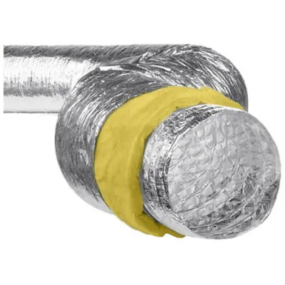 Hydroponics Grow Room Flexible Acoustic Insulated Ducting 4  5  6  8  10  12  • £30