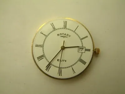 GENTS ROTARY ELITE Quartz Wrist Watch Movement  CAME OUT OF 9ct GOLD CASE #2 • £44.99