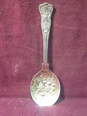 EPNS W A  BON BON BERRY SERVING SPOON  Sheffield England 5 3/8    • $15