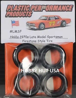 #LMSF - 60s/70s Late Model Sportsman Firestone 10  Stock Car Tires - 1/25 - LQQK • $10.99