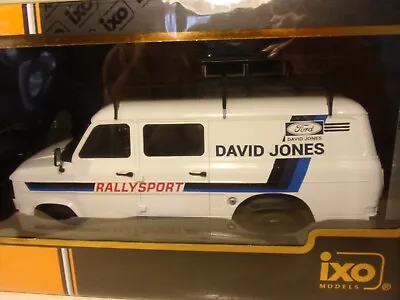 IXO Diecast 1;18 =  18RMC033XE MkII Ford Transit Rallye Support(David Jones) NEW • £99.96