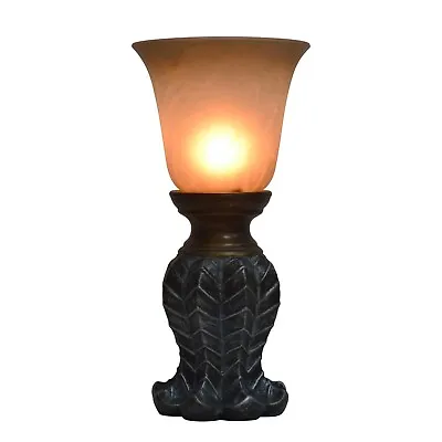 Washed 12.25 In. Bronze Table Lamp With Glass Shade By Decor Therapy • $29.99