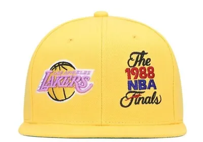 Los Angeles Lakers Mitchell & Ness Yellow Snapback - 1988 NBA Finals Dual • $29.99