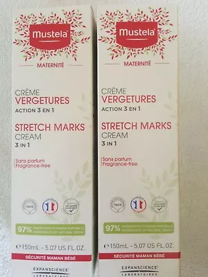 (2 Pcs) Mustela Maternite 3 In 1 Stretch Marks Cream(Fragrance-Free) 150ml (NEW) • $25.99