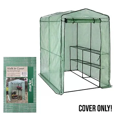 £22.99 • Buy Greenhouse Replacement Cover Walk In Waterproof Roll Up Zip Door Garden Plant