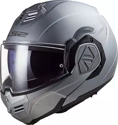 LS2 Advant Modular Motorcycle Helmet Special Matte Silver 3XL • $359.98