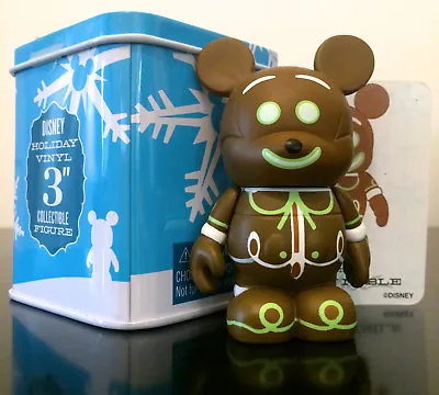 Disney Vinylmation 3  A Very Merry Gingerbread Man Mickey Christmas Holiday Tin • $57.99